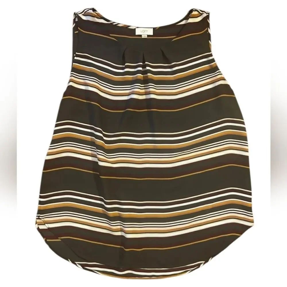 LOFT Multicolor Striped Top - Picture 4 of 6